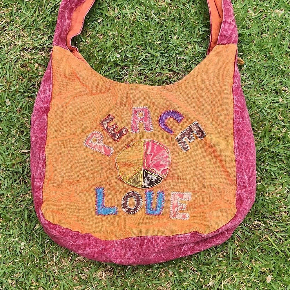 Nepal Hippie Boho Peace Love Shoulder Bag